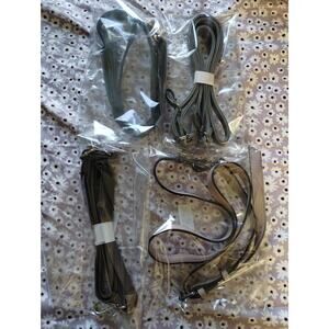 Lot of 4 Faux Leather Shoulder Straps Replacement For Purse Assorted Colors